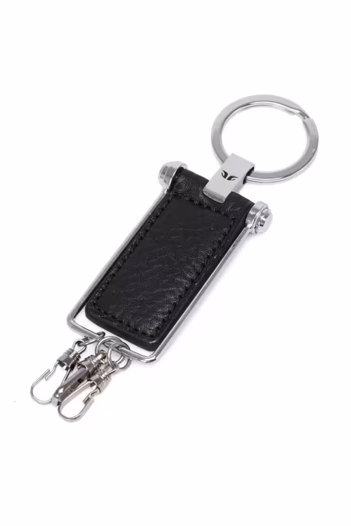 جلیقه کلید مشکی مردانه و زنانه چرم سیاه A41 اورجینال Tergan