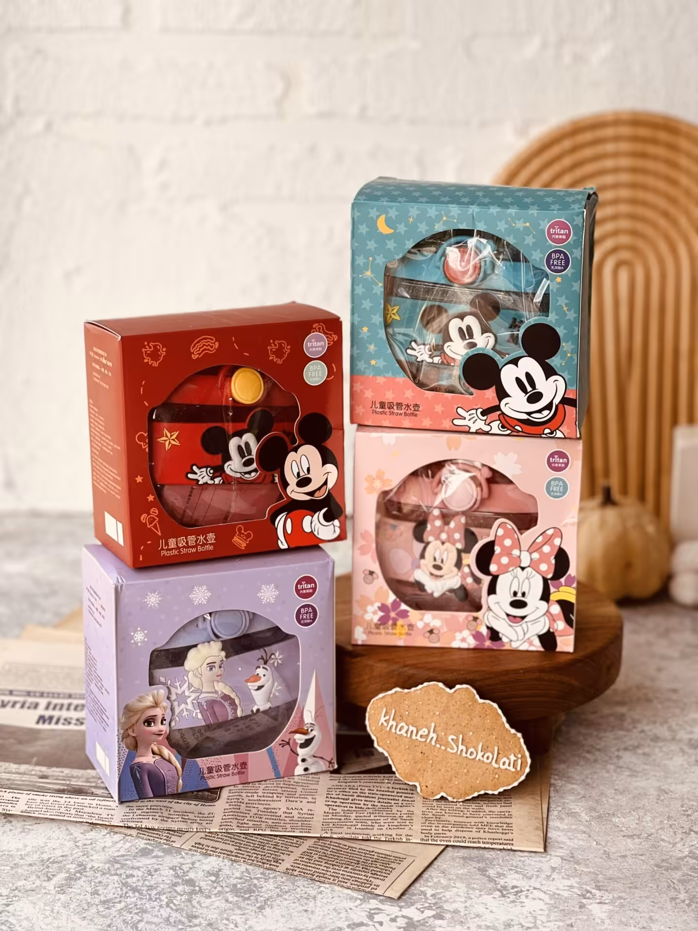 قمقمه گرد فانتزی طرح دیزنی کد00108