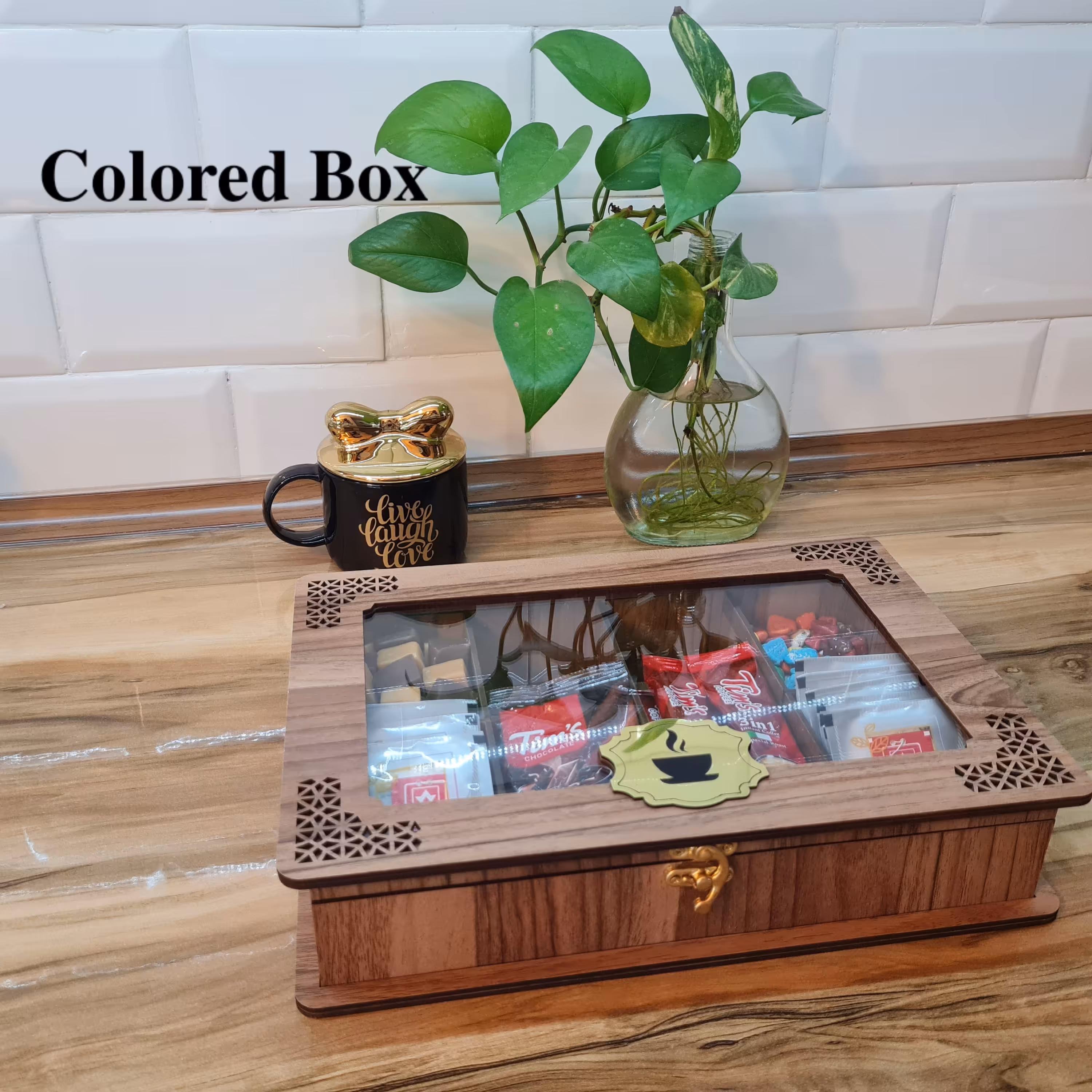 باکس پذیرایی چوبی لوکس