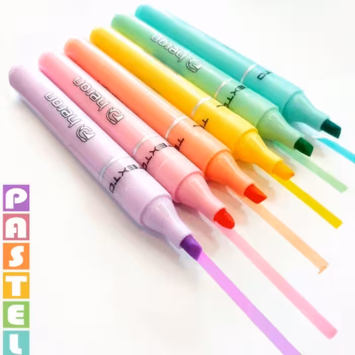 
ماژیک علامت گذار پاستیلی هرون مجموعه 6 عددی
