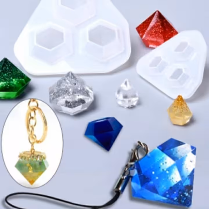 قالب سیلیکونی 3تایی الماس 