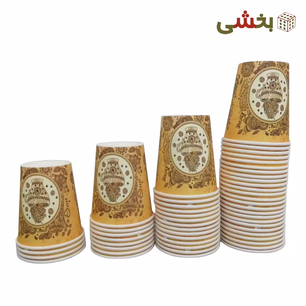 لیوان کاغذی 50 عددی طرح فانتزی
