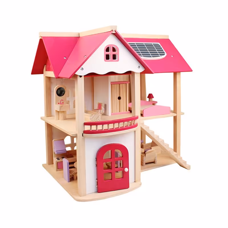 خانه عروسکی چوبی مدل LZM007