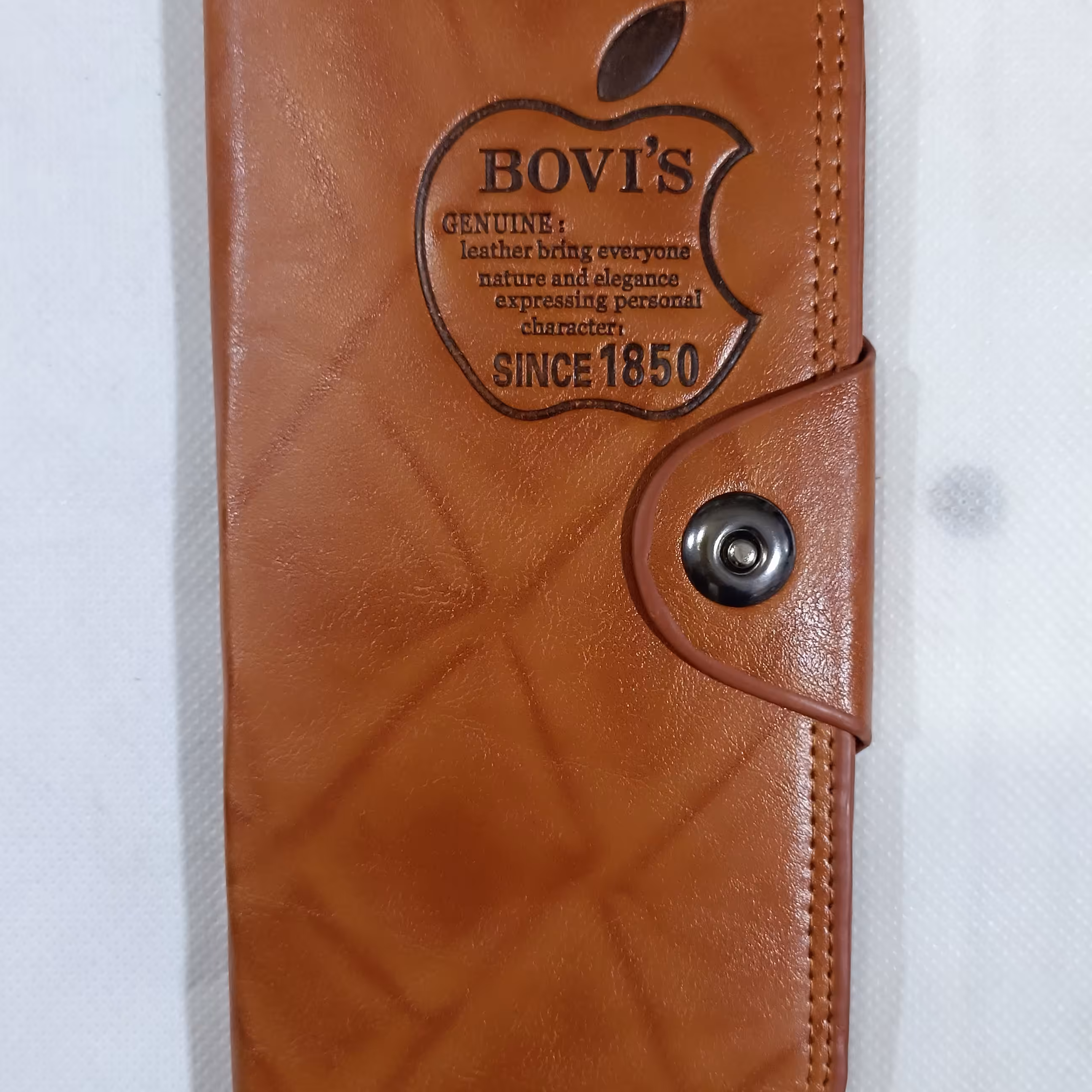 کیف پول و جاکارتی چرمی طرح اپل 