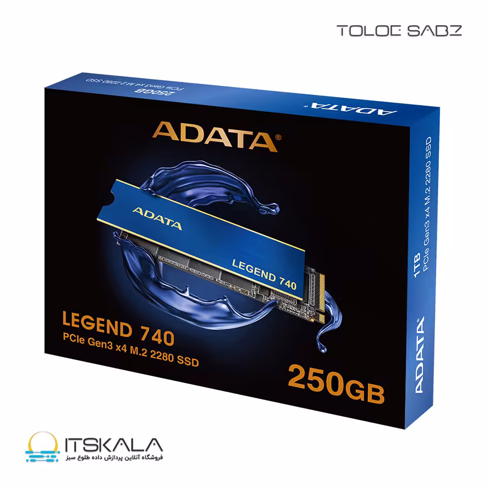 قیمت و خرید حافظه SSD ای دیتا مدل LEGEND 740 PCIe Gen3 M.2 2280 Solid State 250GB | ITSKALA