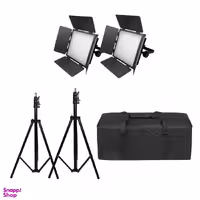 کیت دوشاخه نور ثابت مدل T460 به همراه پایه و کیف مجموعه 5 عددی