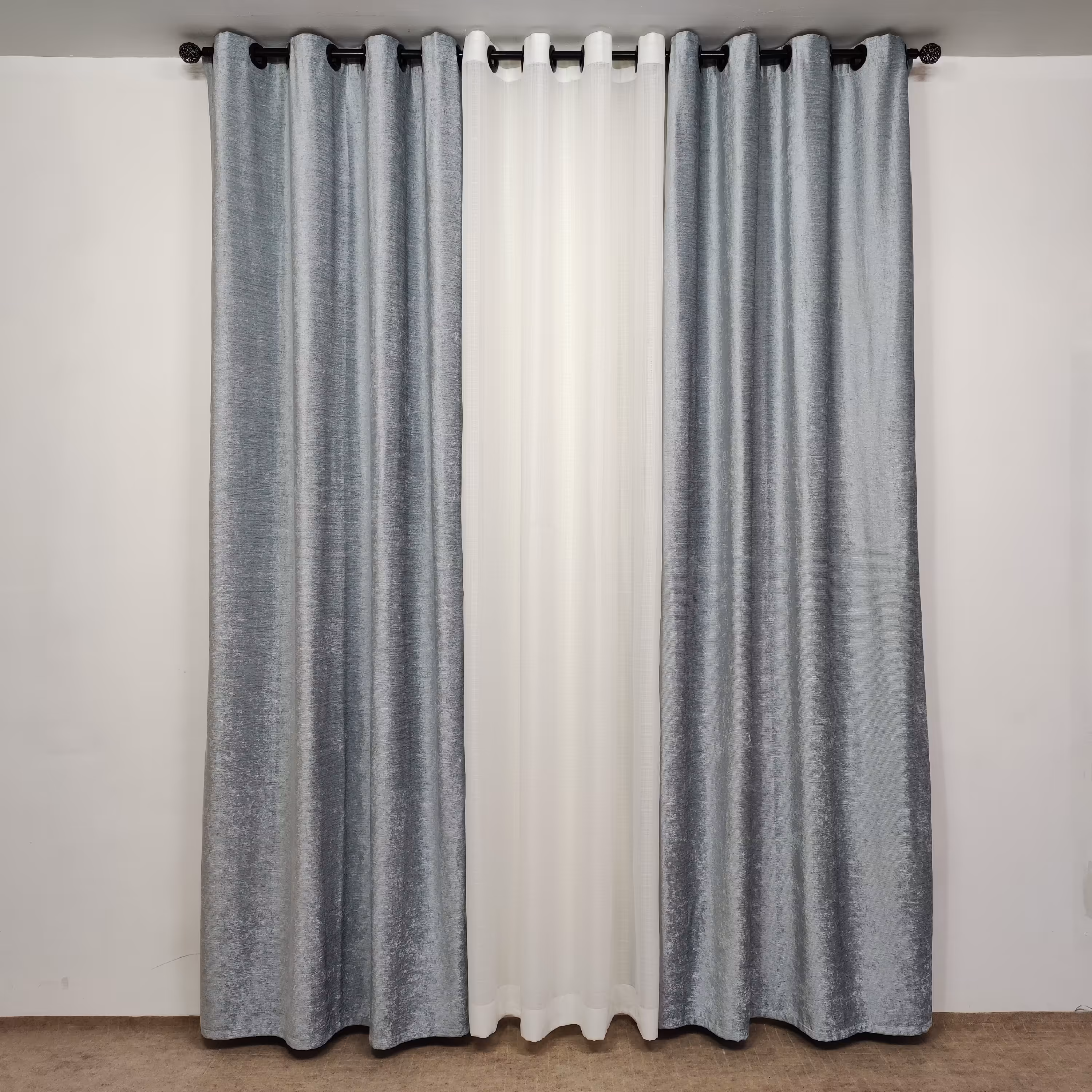 پرده پانچ مخمل شانل با رنگ دلخواه سفارشی با قد دلخواه