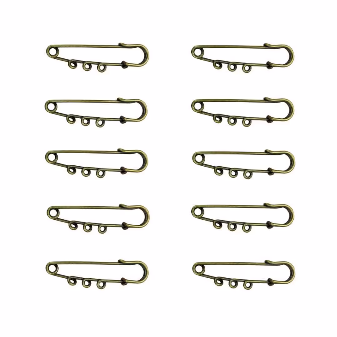 سنجاق قفلی مدل اسکاتلندی SN10 بسته 10 عددی