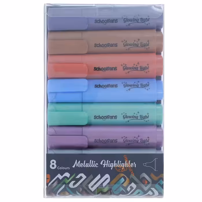 ماژیک علامت گذار متالیک بسته 8 عددی اسکول فنس کد 92316