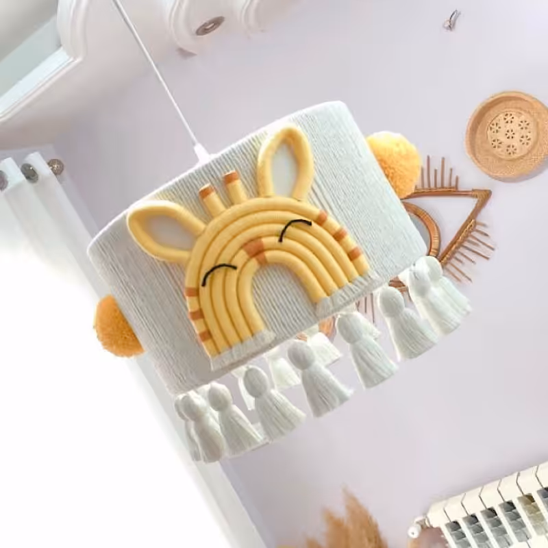 لوستر مکرومه کودک زرافه