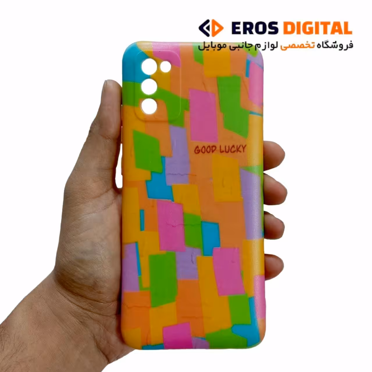 قاب طرح دار سامسونگ A02s پاپ سوکت دار - کد2