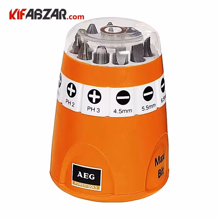 مجموعه نوک پیچگوشتی 10 عددی نمکدانی آاگ مدل MAXI BIT