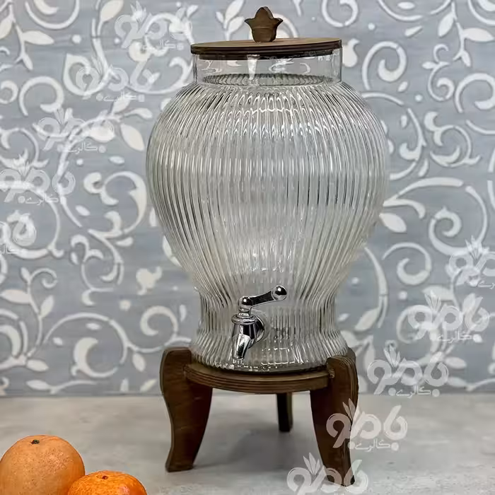 کلمن شیشه ای چوبی پلای وود آریان خط دار