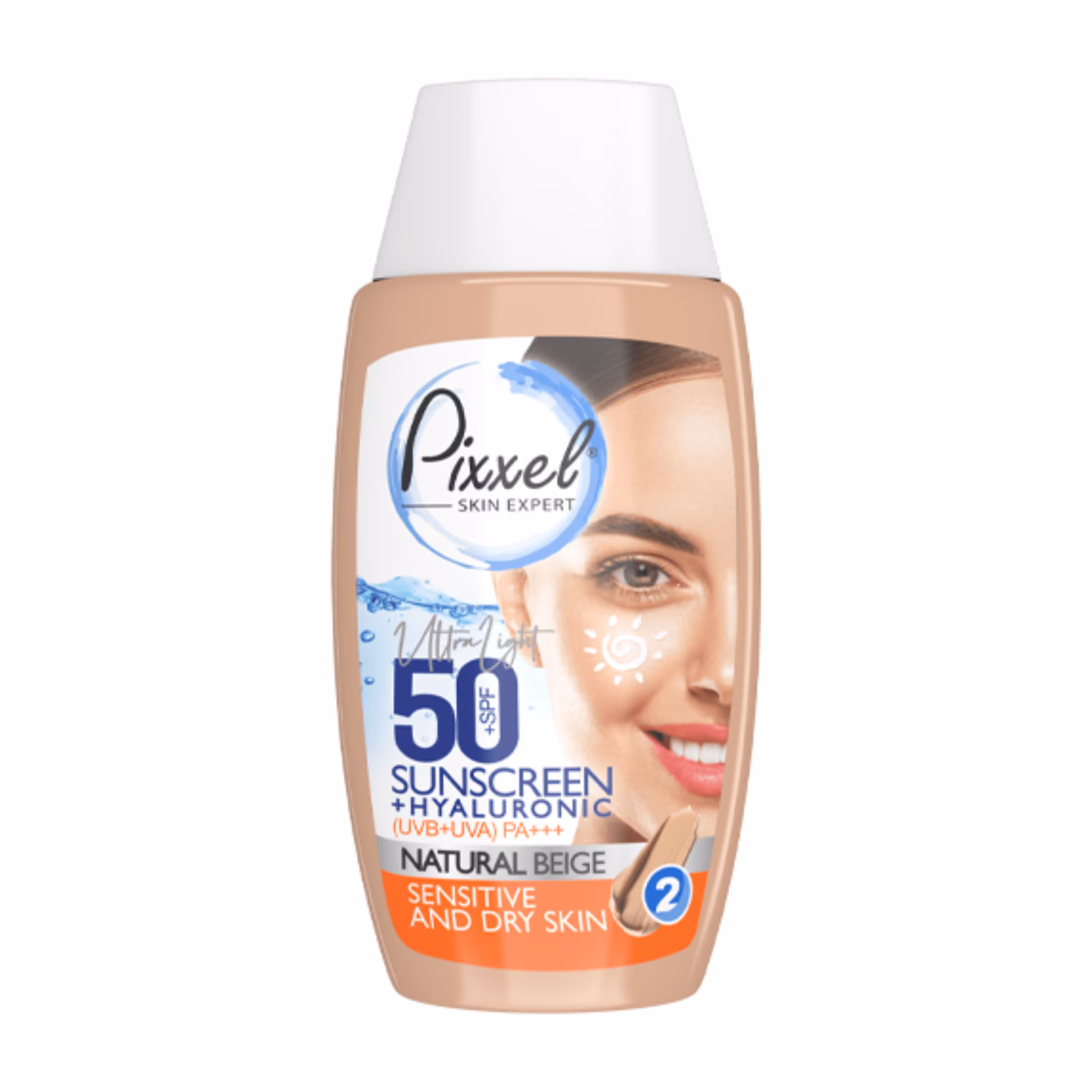 کرم ضدآفتاب رنگ بژ طبیعی مناسب پوست خشک و نرمال پیکسل