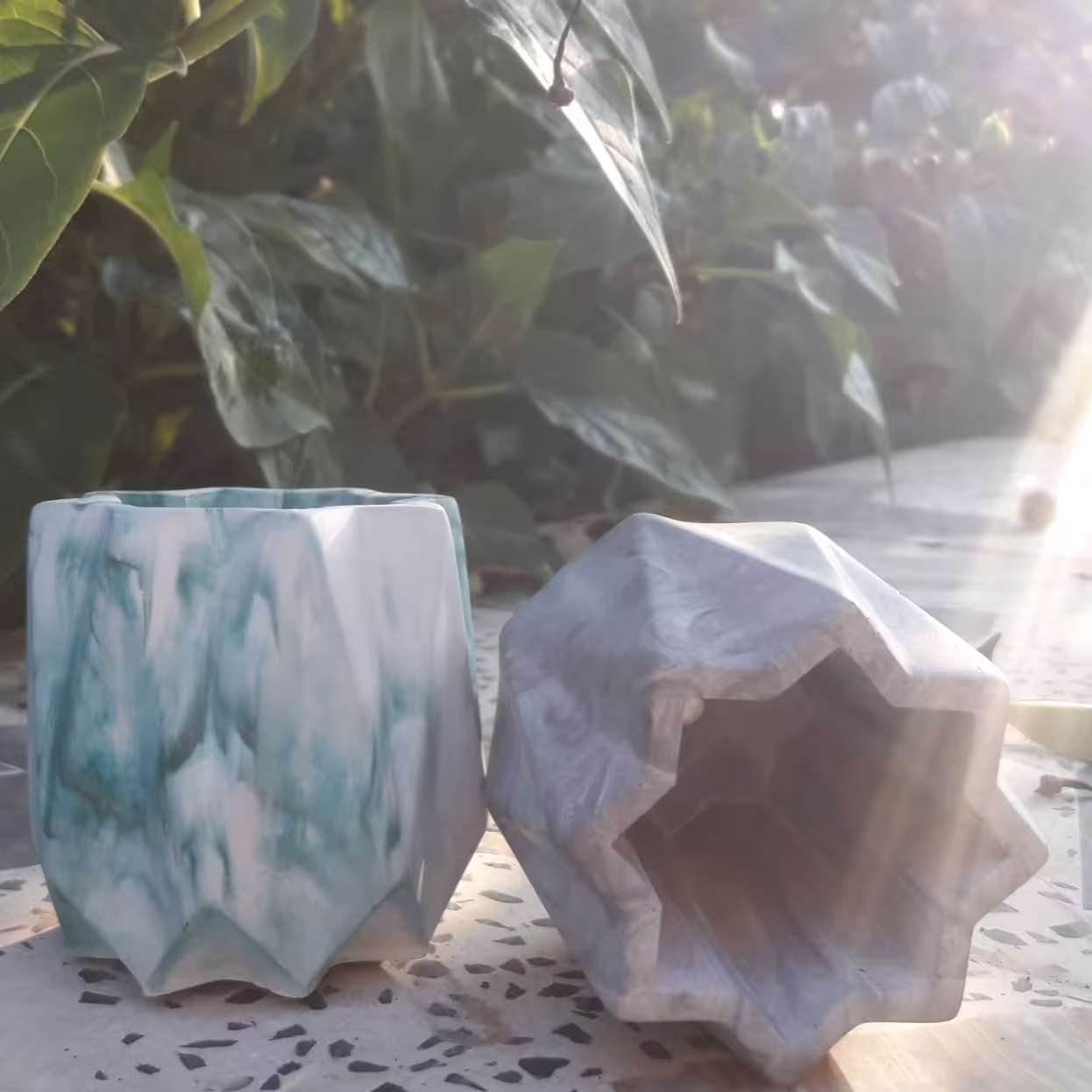 گلدان بتنی ضد اب سبک بدون شوره(تک عددی)