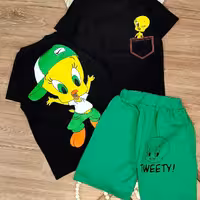 ست تیشرت شلوارک اسپورت توییتی خواهربرادری