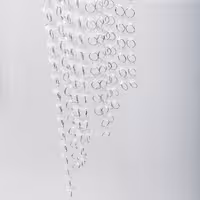 ریسه کریستال (پکیج 100متری با کریستال درجه یک و حلقه ضخیم کروم)