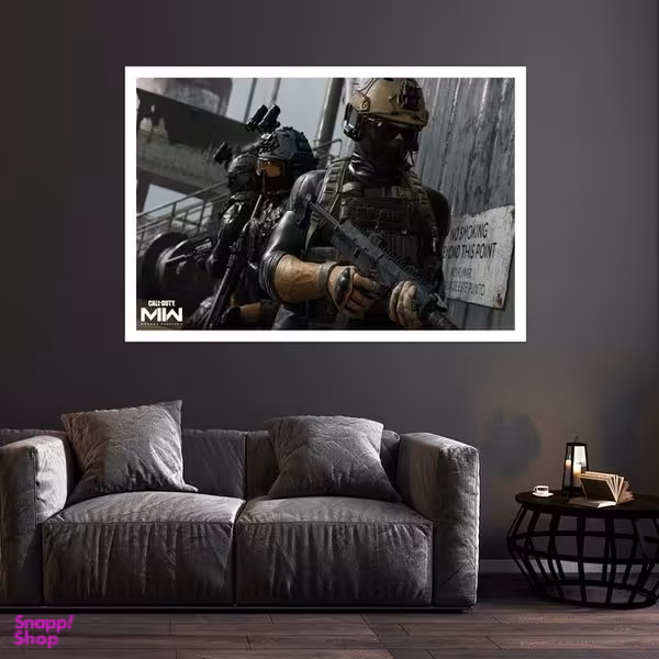 تابلو بکلیت طرح بازی Call of Duty مدل قاب شاسی W-s8761