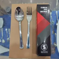 سرویس قاشق و چنگال 12 پارچه صنایع استیل ایران مدل 101 مونزا (پس کرایه)