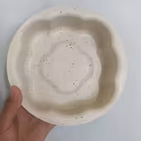 قالب ته چین (کته پز) گرانیتی درب دار  دو نفره مدل گل هشت پر