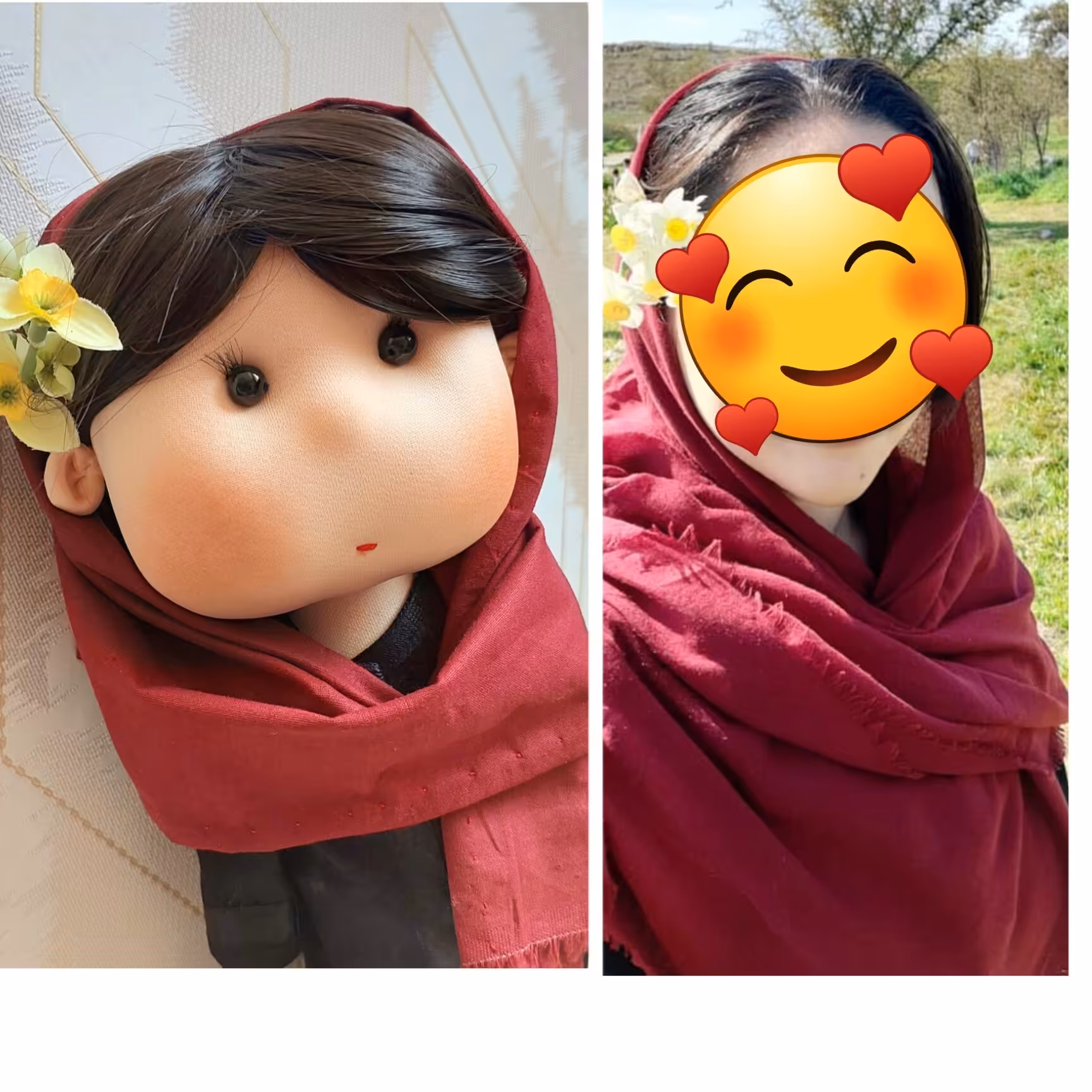 عروسک خنگول دختر با حجاب و زیبا و با قد 35 سانتی متر