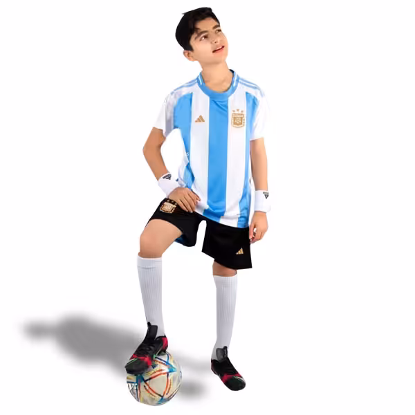 پیراهن و شورت بچه گانه دوم آرژانتین 2024/2025
