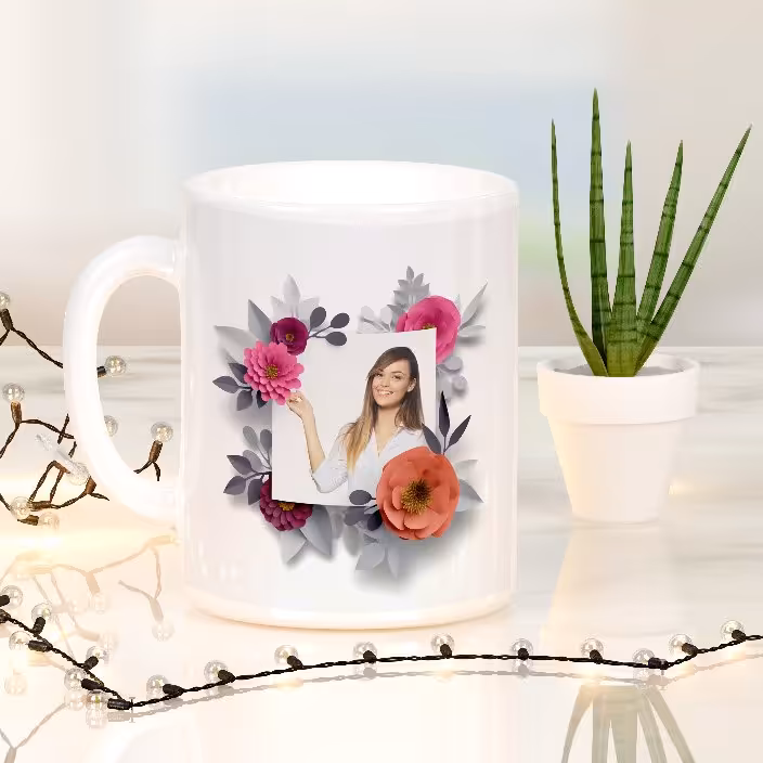 ماگ با طرح دلخواه مخصوص چاپ عکس مربع