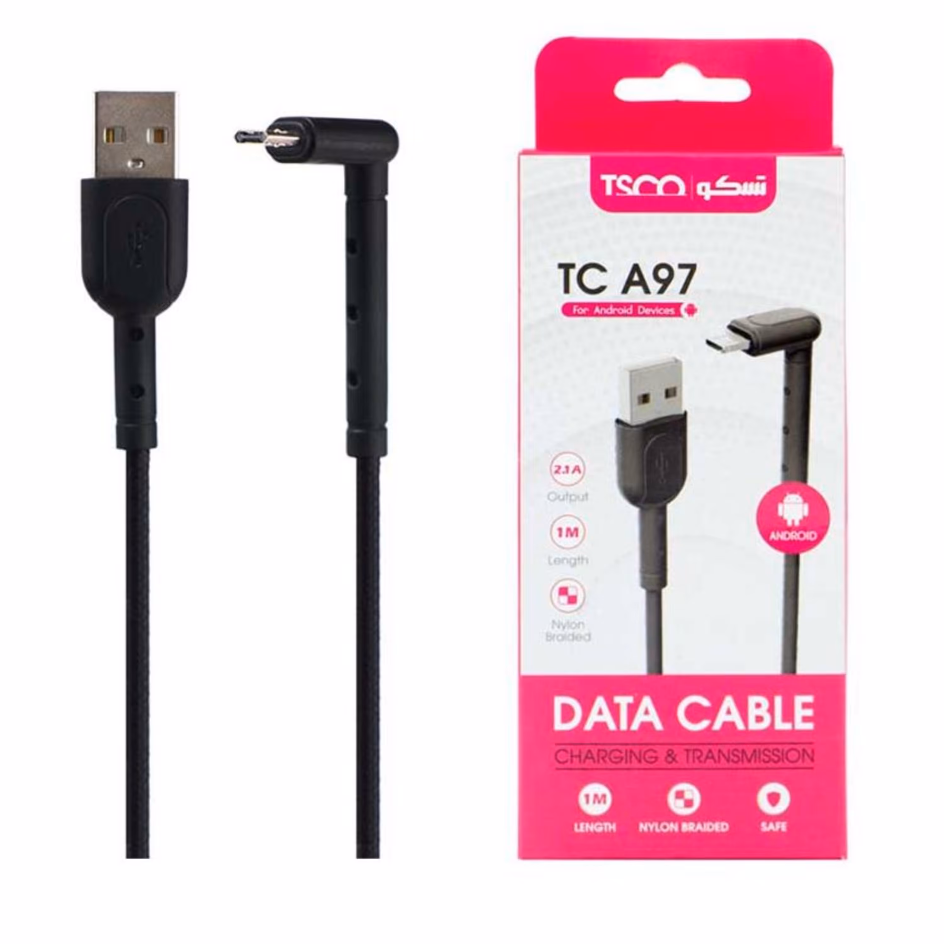 کابل تبدیل USB به microUSB تسکو مدل TC A97 طول 1 متر