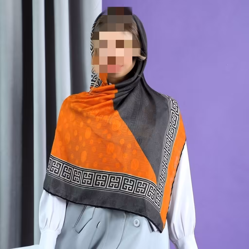 روسری نخی ژاکارد مجلسی