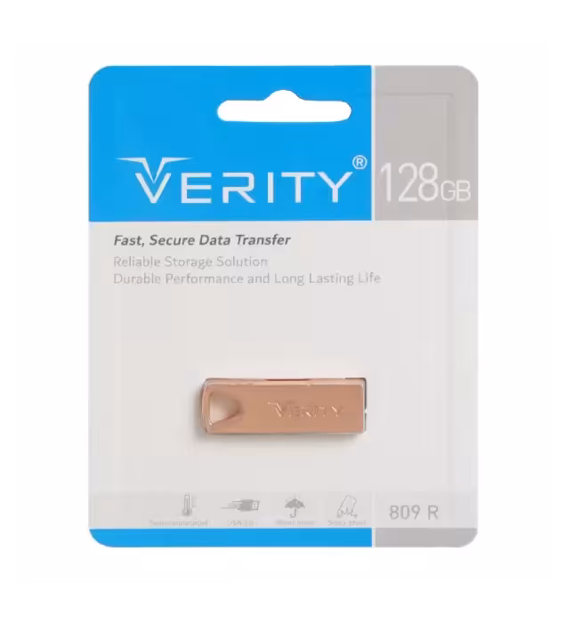 فلش مموری وریتی 128 گیگابایت رزگلد