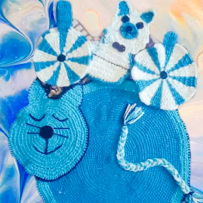 ست آشپزخانه زیر پایی. دستمال. دم کنی.دستمال سفره