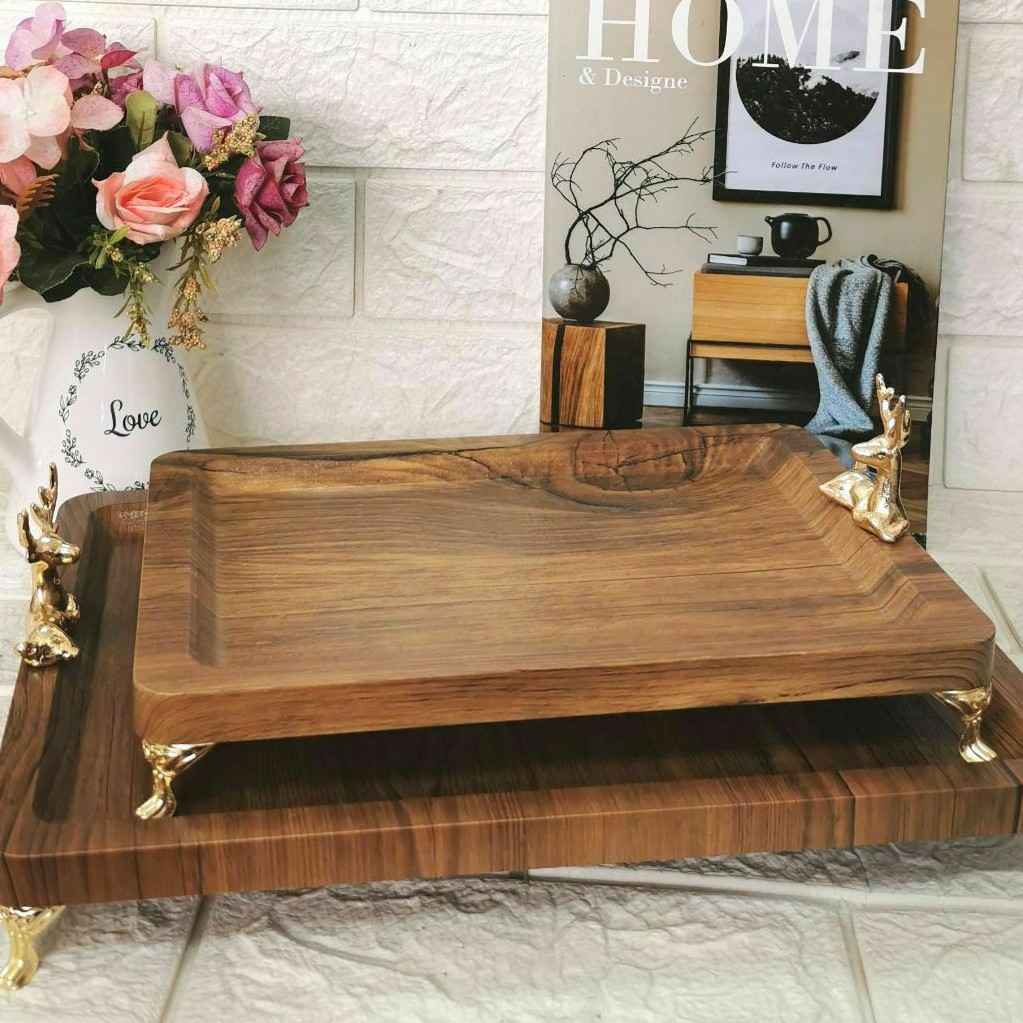 سینی روکش دار گوزن سایز کوچک