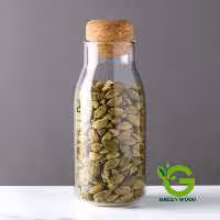 بطری پیرکس شیشه ای پارچ درب چوب پنبه ای 600 میلی لیتر برند اولالا کد  Gw51203005