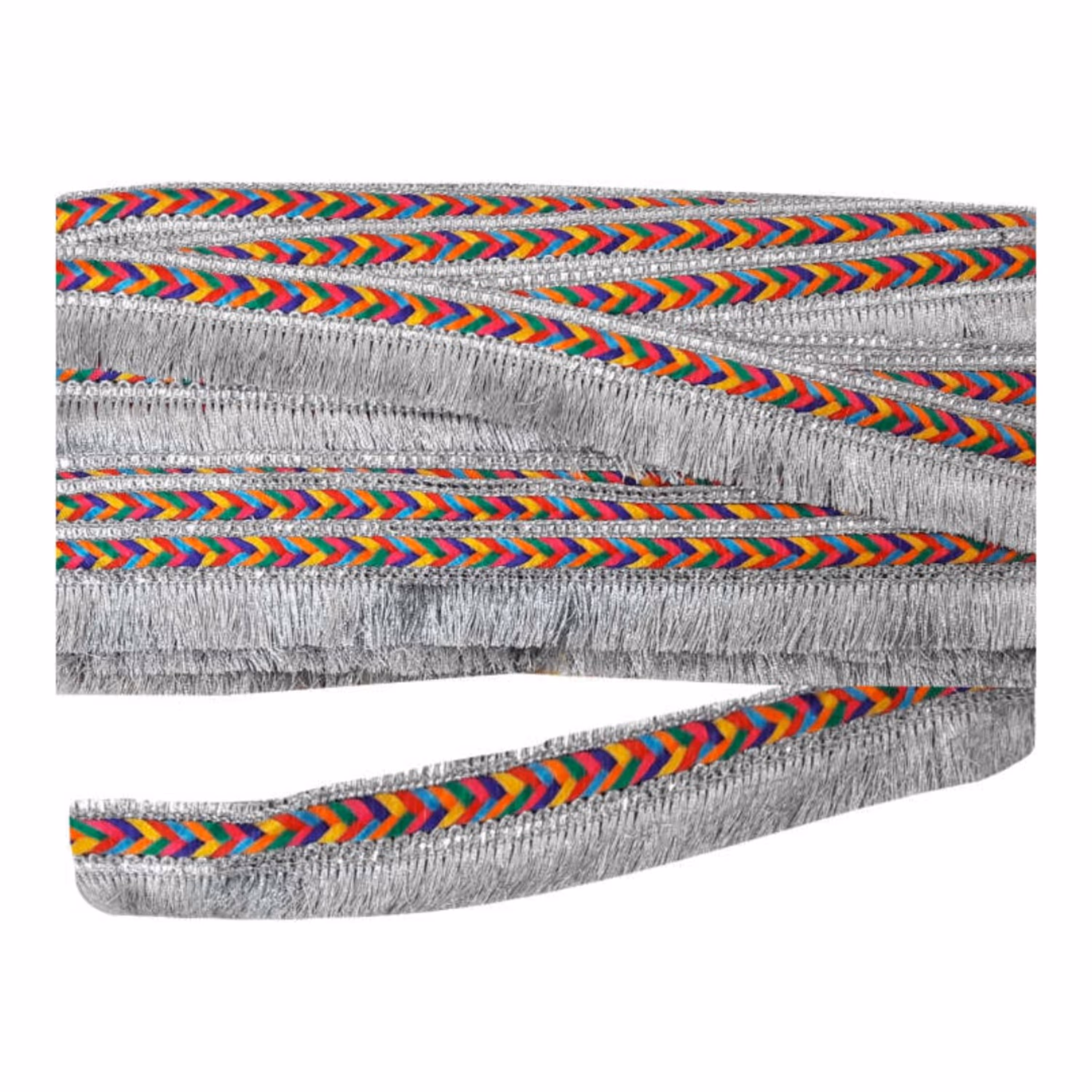 نوار یراق تزیینی مدل 006 هندی  مناسب برای انواع لباس و مانتو .شال و کوسن متری50000