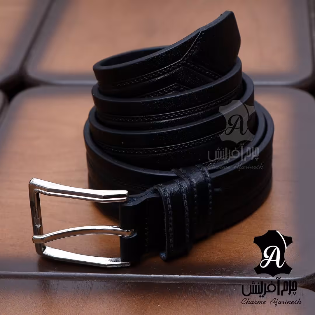 کمر بند چرم طبیعی گاو و گاومیش