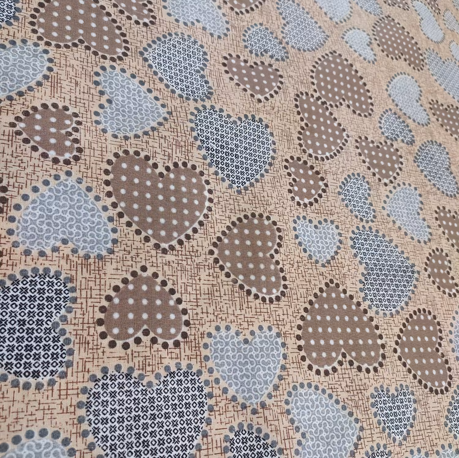 پارچه ملحفه مدل قلب کد F003