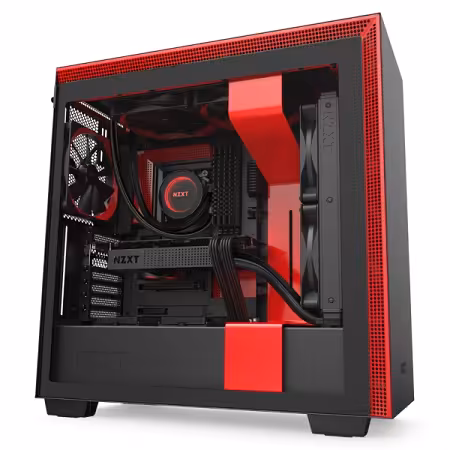 کیس ان زی اکس تی H710i Matte Black/Red