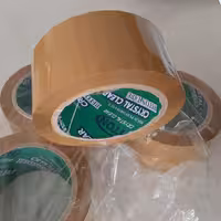 چسب پهن 5 سانتی  قهوه ای 90 یارد مارک کریستال کلیر ( Piton tape)



