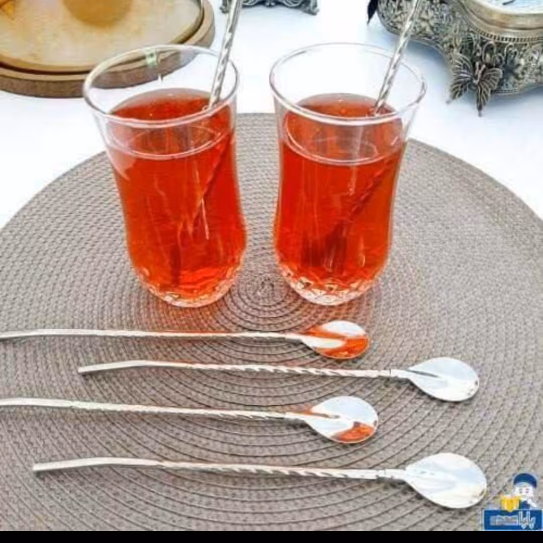 قاشق نی دار مارپیچ همراه فرچه مخصوص شستشو