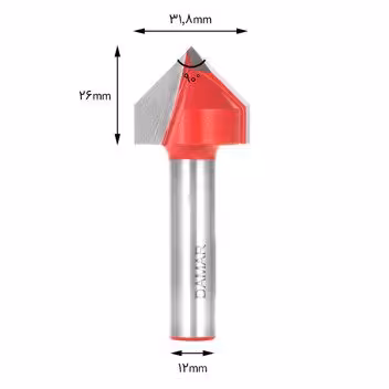تیغ اور فرز V شکل دامار DM083184 - ابزار یراق