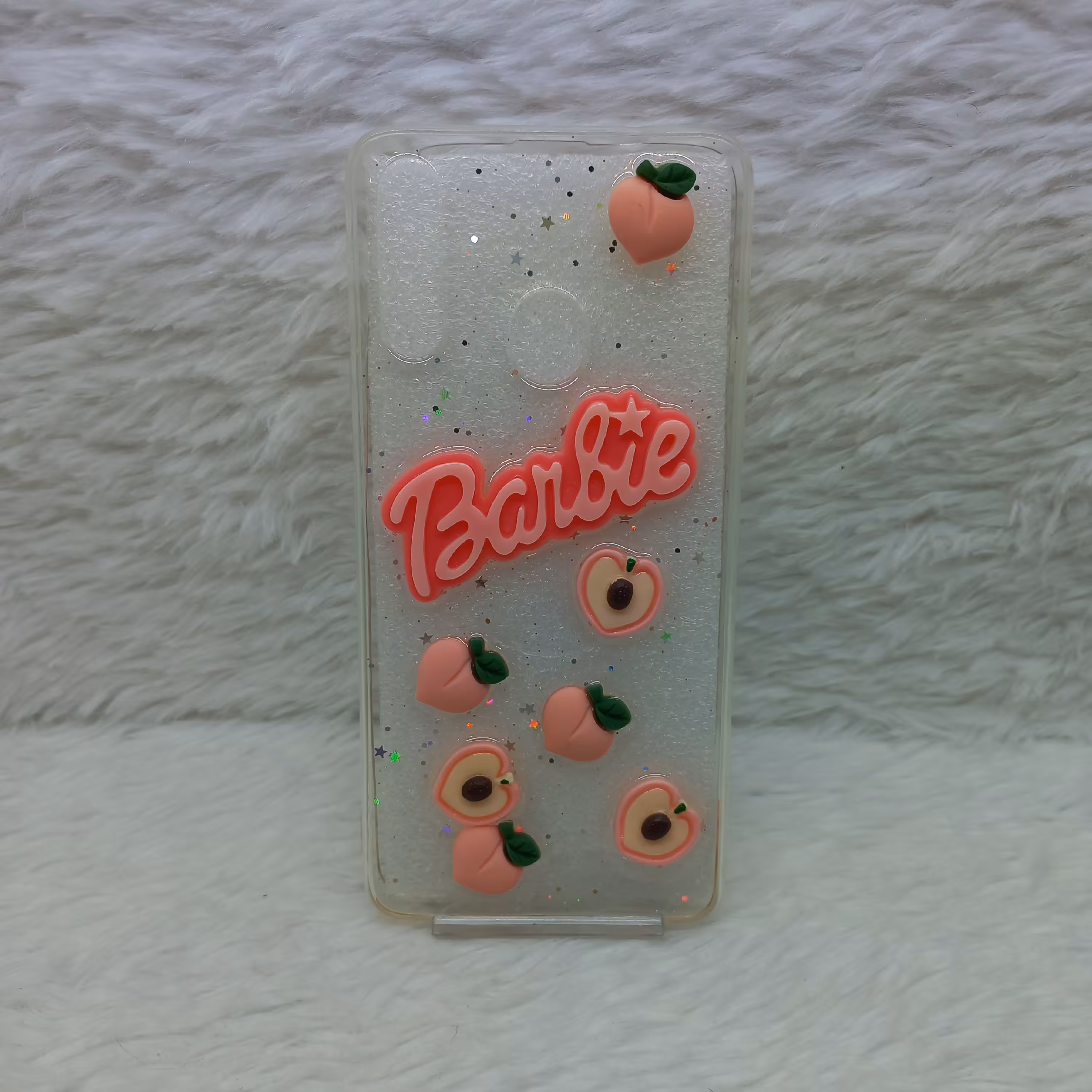 گارد (قاب) گوشی دخترانه A20s مدل برجسته طرح هلو مناسب گوشی Samsung A20s