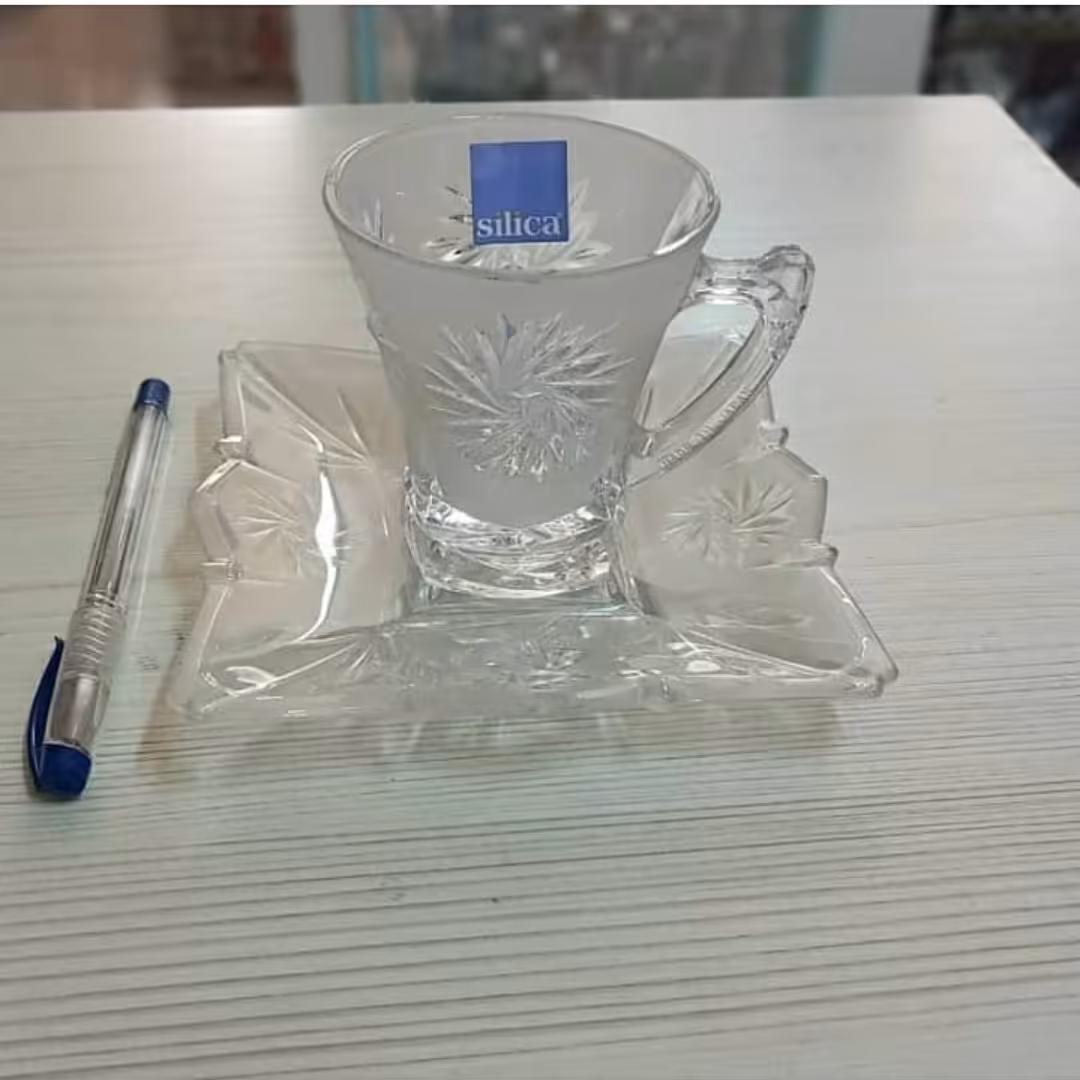 فنجان نعلبکی پیکاسو اصل ژاپن 12پارچه مات سلیکا سوگا 