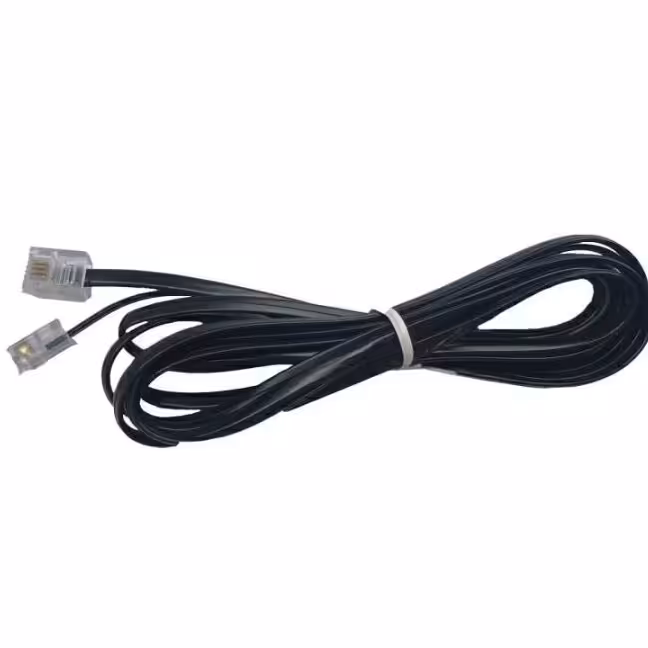 سیم دو متری تلفن،چهار رشته مس