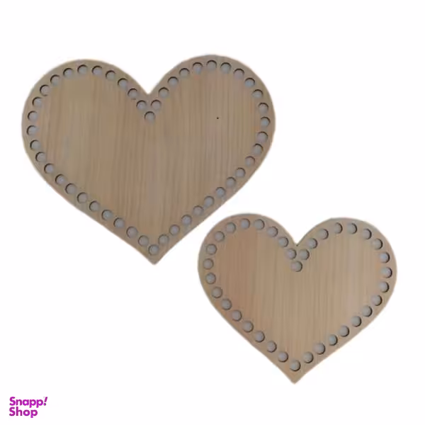 کفی تریکو بافی مدل قلب 15-20 مجموعه 2 عددی