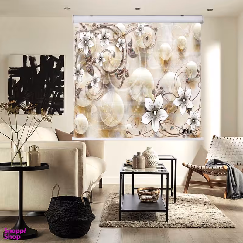 پرده زبرا زیو کد 3D11417 سایز 150x200 سانتی متر