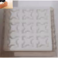 قالب آجر کفپوش ضربدری طول 9سانت عرض 9سانت ارتفاع 1سانت 