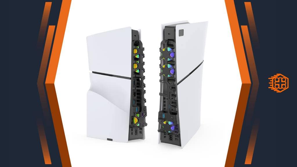 فن خنک‌کننده DOBE RGB مدل TP5-3538 مخصوص PS5 Slim – مشکی