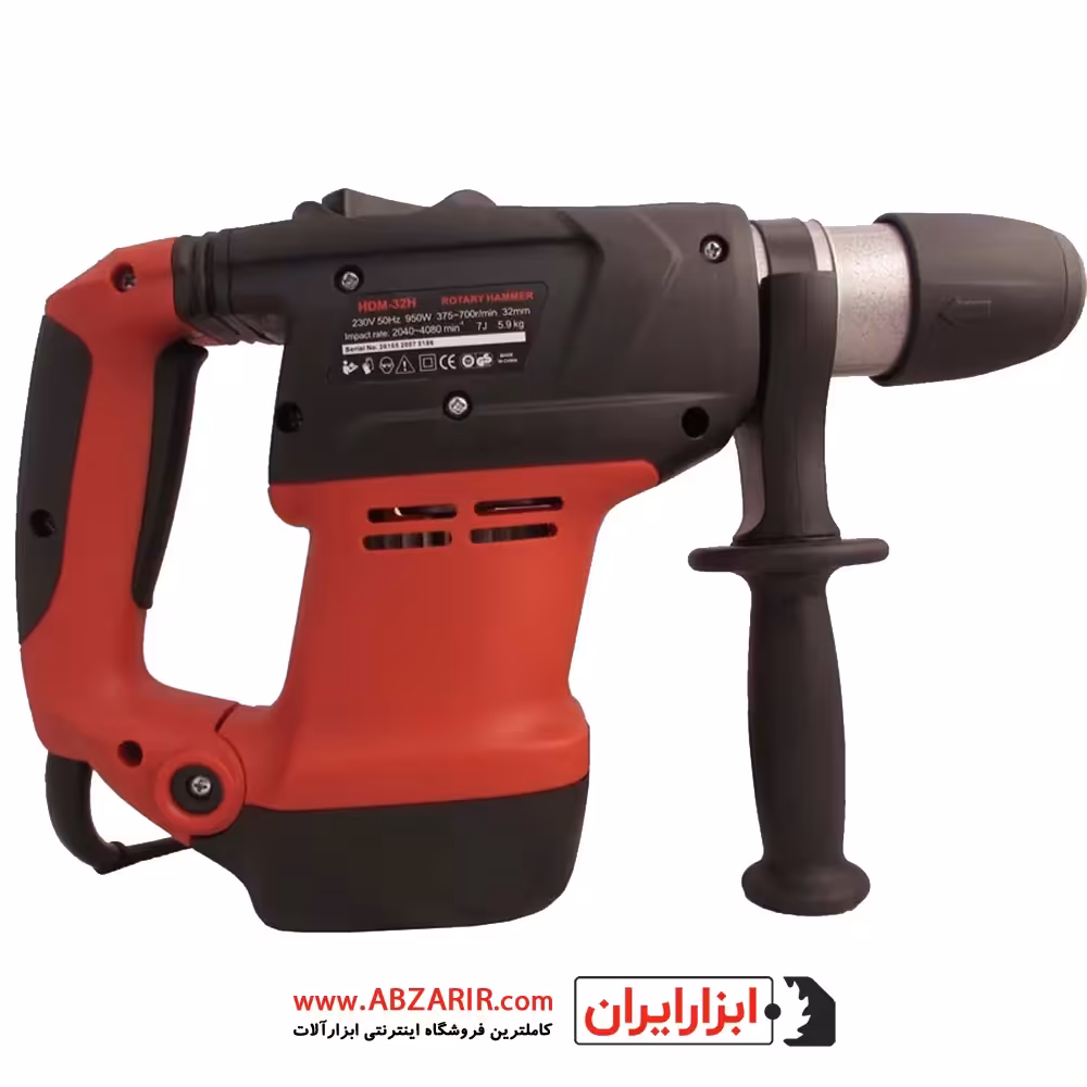 دریل بتن کن چرخشی 32 میلیمتر با مته و لوازم محک مدل HDM-32H