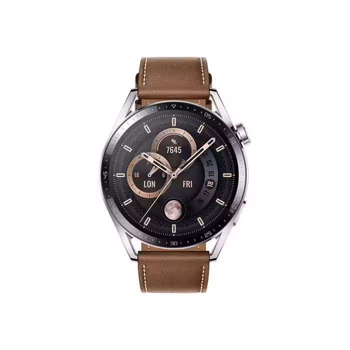 ساعت هوشمند هوآوی مدل Watch GT 3 - رنگ قهوه ای با بند 46 میلی متر - فروشگاه اینترنتی زومیکس