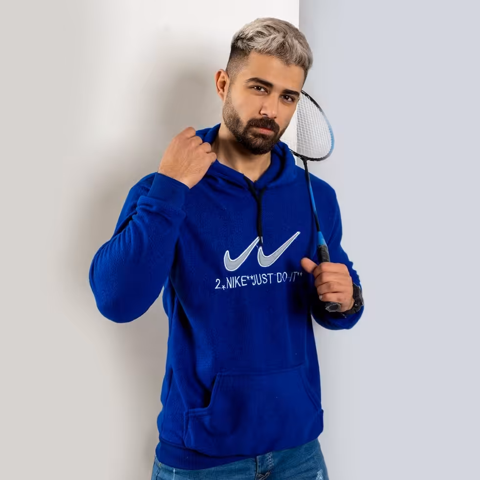 هودی مردانه آبی 2Nike مدل kavalo